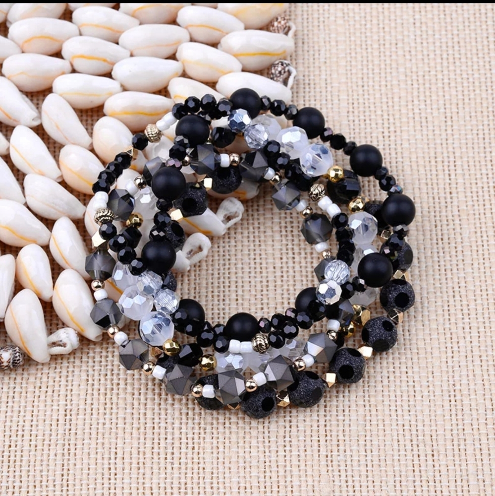 Beautiful Trendy 5Pc/Set Multilayer Natural Stone
